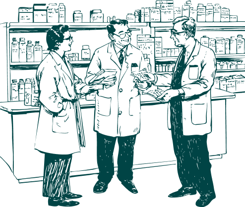 pharmacists gathered